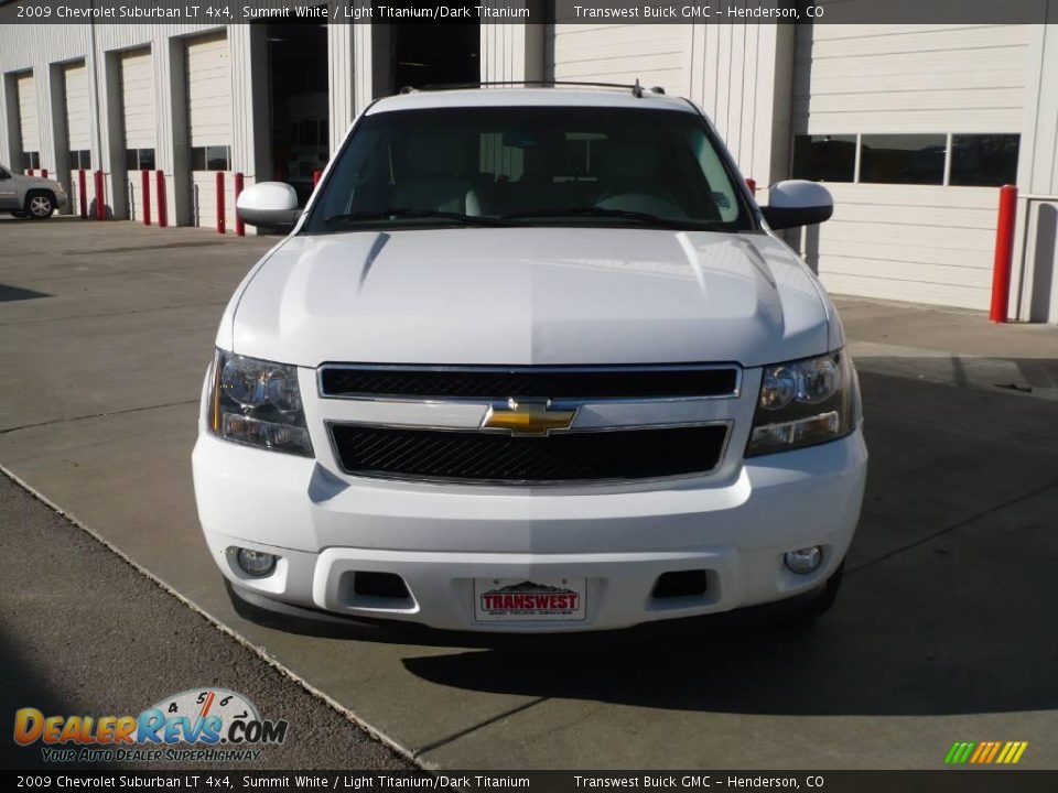2009 Chevrolet Suburban LT 4x4 Summit White / Light Titanium/Dark Titanium Photo #2