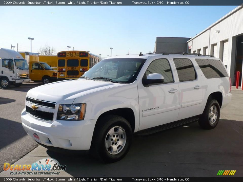 2009 Chevrolet Suburban LT 4x4 Summit White / Light Titanium/Dark Titanium Photo #3