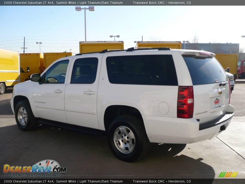 2009 Chevrolet Suburban LT 4x4 Summit White / Light Titanium/Dark Titanium Photo #4