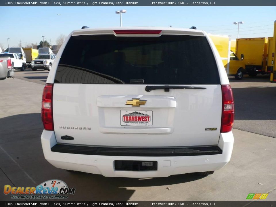 2009 Chevrolet Suburban LT 4x4 Summit White / Light Titanium/Dark Titanium Photo #5