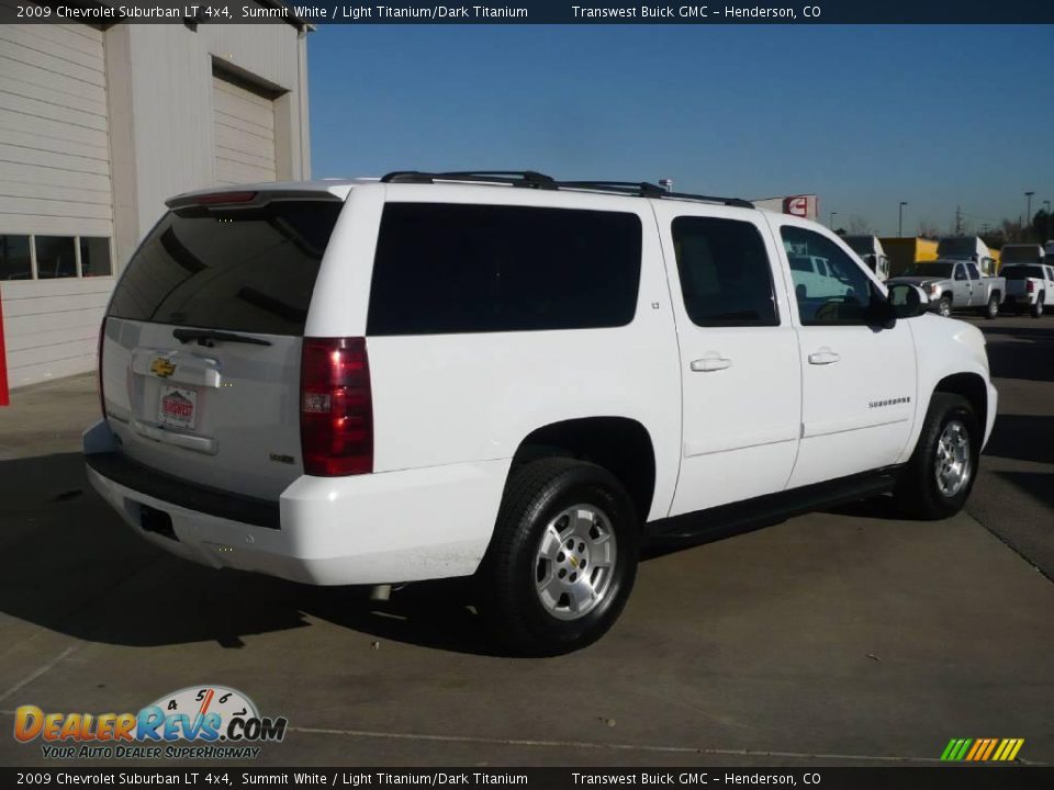 2009 Chevrolet Suburban LT 4x4 Summit White / Light Titanium/Dark Titanium Photo #6