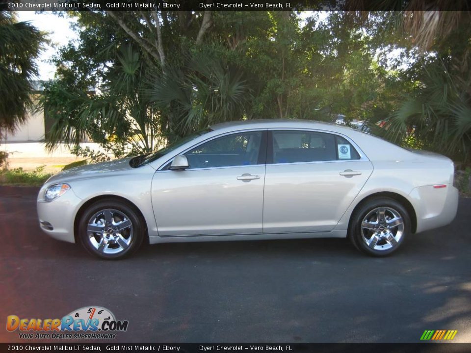 2010 Chevrolet Malibu LT Sedan Gold Mist Metallic / Ebony Photo #3