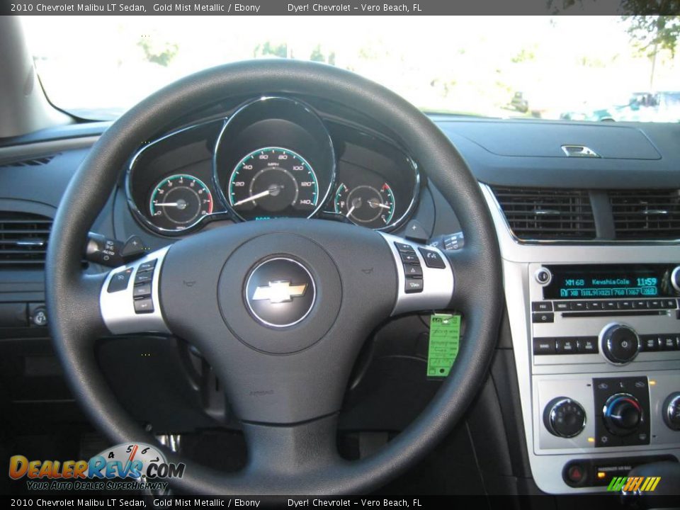 2010 Chevrolet Malibu LT Sedan Gold Mist Metallic / Ebony Photo #10