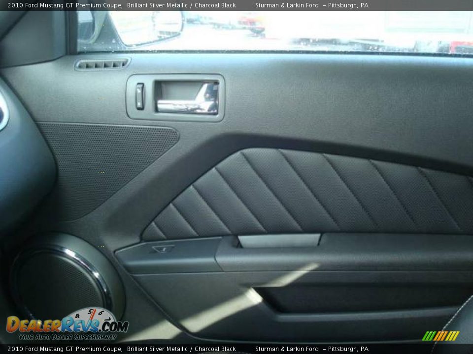 2010 Ford Mustang GT Premium Coupe Brilliant Silver Metallic / Charcoal Black Photo #17
