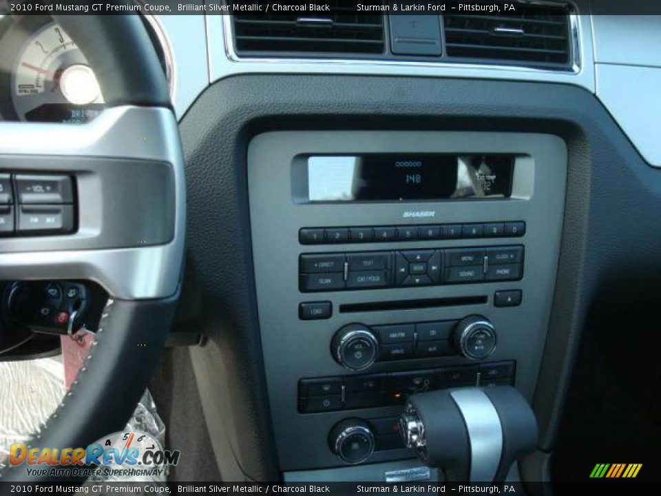 2010 Ford Mustang GT Premium Coupe Brilliant Silver Metallic / Charcoal Black Photo #18