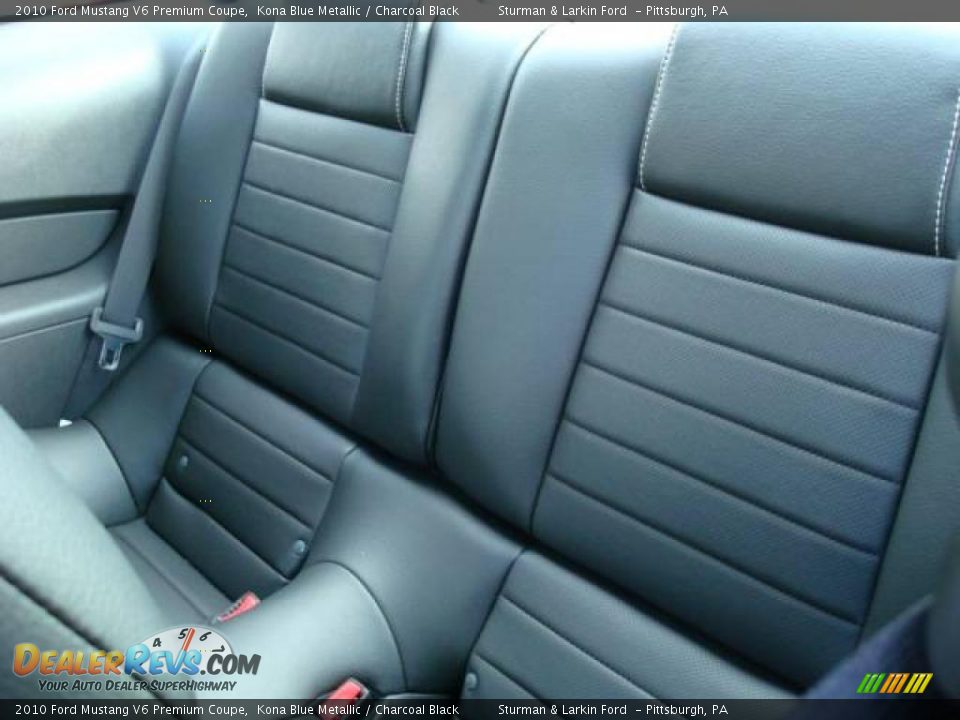 2010 Ford Mustang V6 Premium Coupe Kona Blue Metallic / Charcoal Black Photo #11