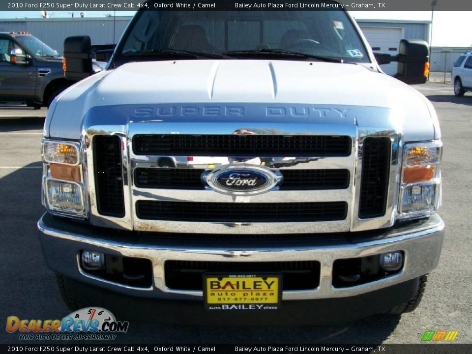 2010 Ford F250 Super Duty Lariat Crew Cab 4x4 Oxford White / Camel Photo #1