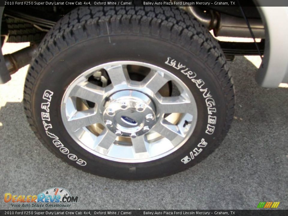 2010 Ford F250 Super Duty Lariat Crew Cab 4x4 Oxford White / Camel Photo #7