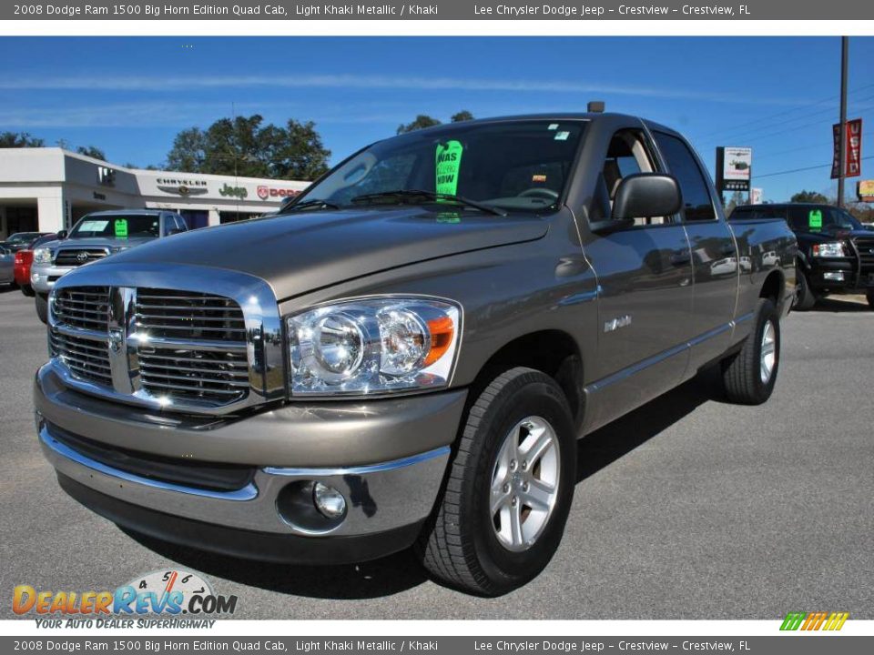 2008 Dodge Ram 1500 Big Horn Edition Quad Cab Light Khaki Metallic / Khaki Photo #1