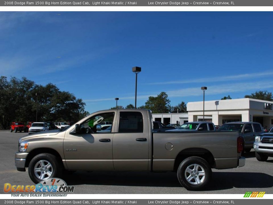 2008 Dodge Ram 1500 Big Horn Edition Quad Cab Light Khaki Metallic / Khaki Photo #2