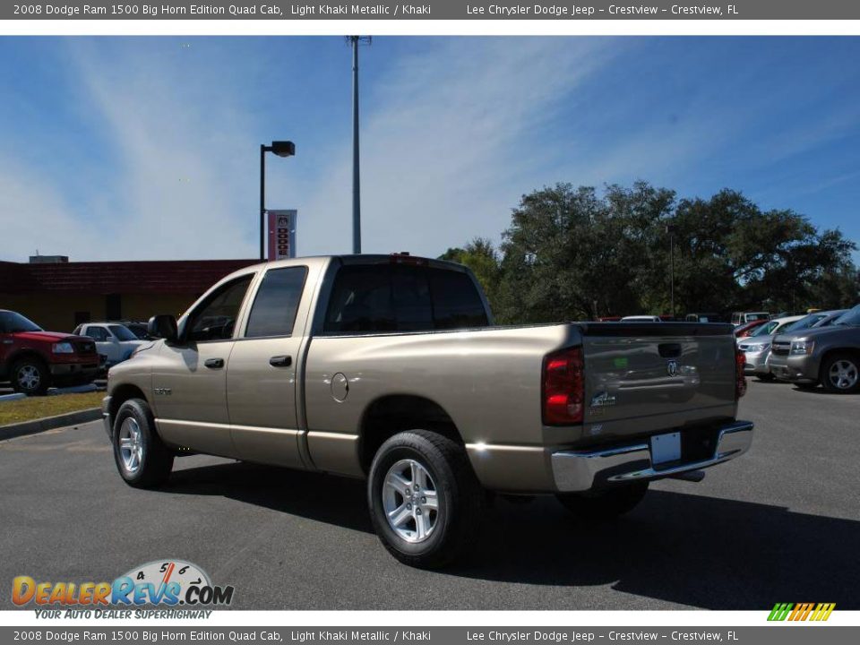 2008 Dodge Ram 1500 Big Horn Edition Quad Cab Light Khaki Metallic / Khaki Photo #3