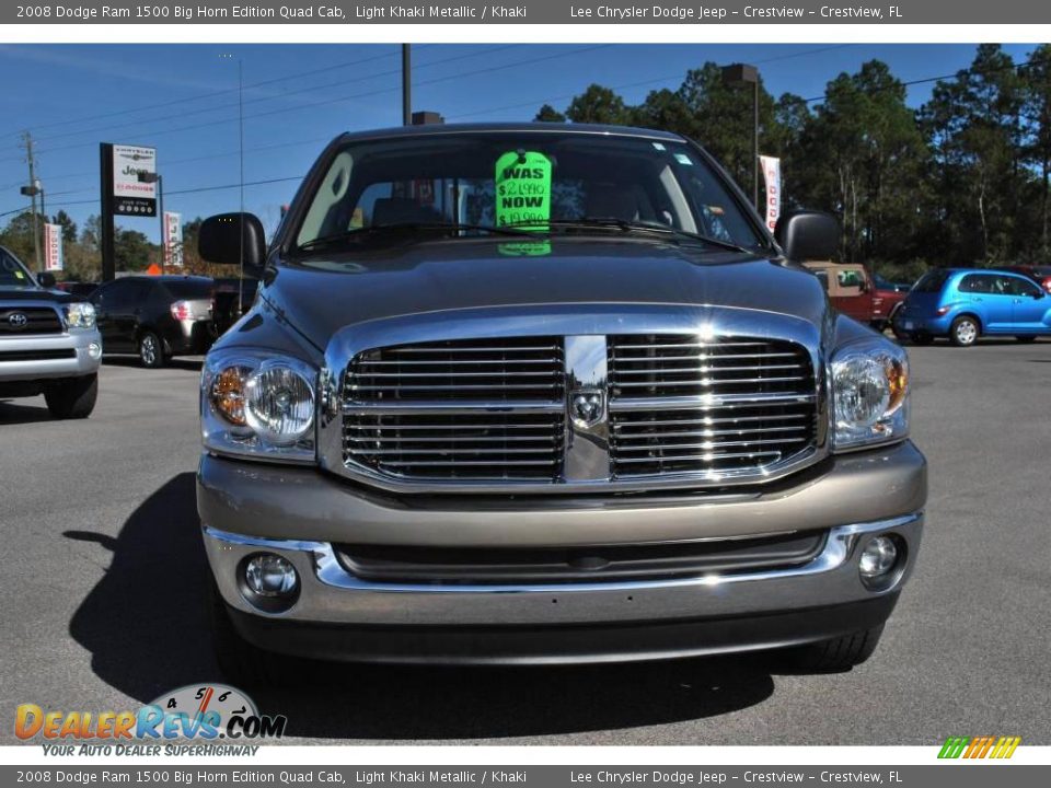 2008 Dodge Ram 1500 Big Horn Edition Quad Cab Light Khaki Metallic / Khaki Photo #8