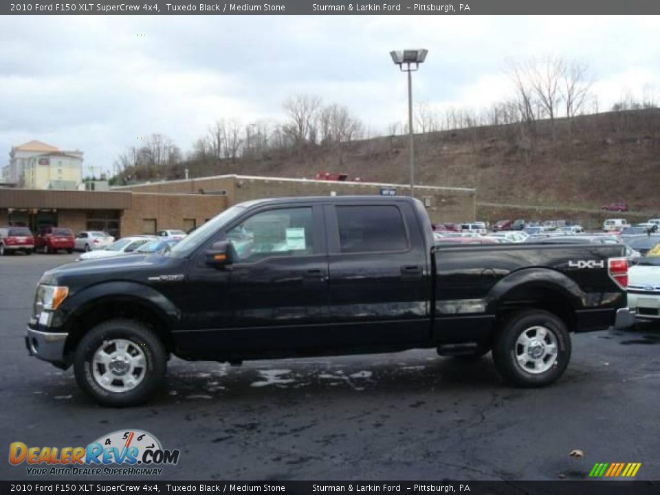 2010 Ford F150 XLT SuperCrew 4x4 Tuxedo Black / Medium Stone Photo #6