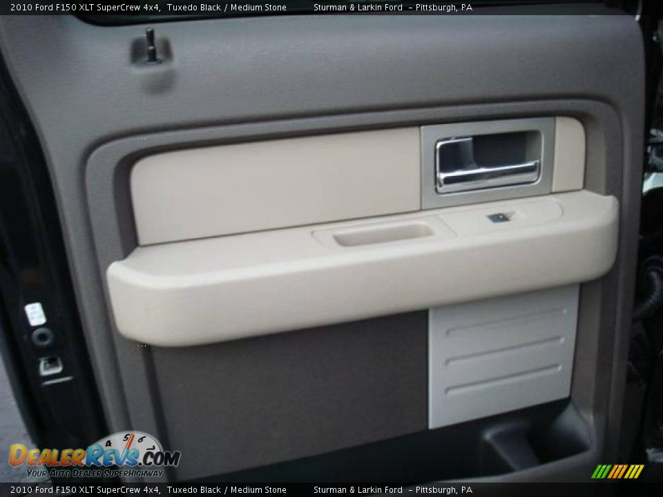 2010 Ford F150 XLT SuperCrew 4x4 Tuxedo Black / Medium Stone Photo #14