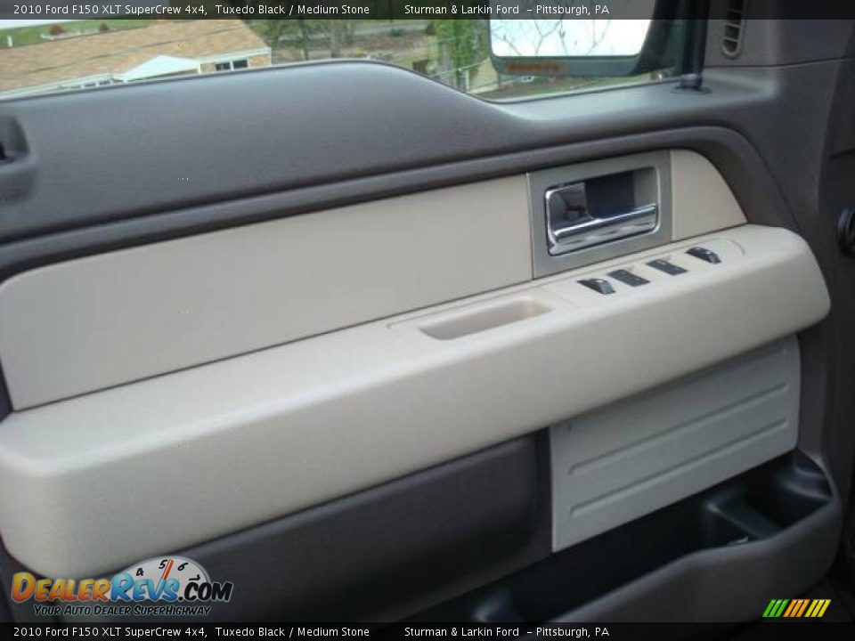 2010 Ford F150 XLT SuperCrew 4x4 Tuxedo Black / Medium Stone Photo #15