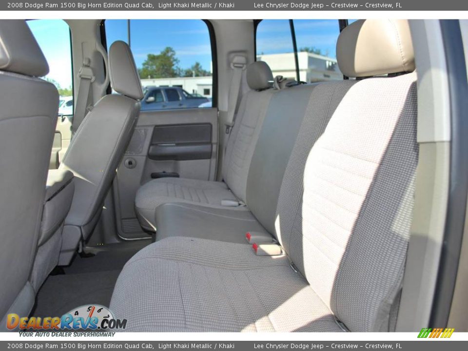 2008 Dodge Ram 1500 Big Horn Edition Quad Cab Light Khaki Metallic / Khaki Photo #20