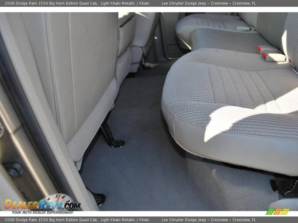2008 Dodge Ram 1500 Big Horn Edition Quad Cab Light Khaki Metallic / Khaki Photo #21