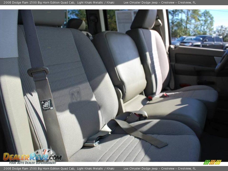 2008 Dodge Ram 1500 Big Horn Edition Quad Cab Light Khaki Metallic / Khaki Photo #25
