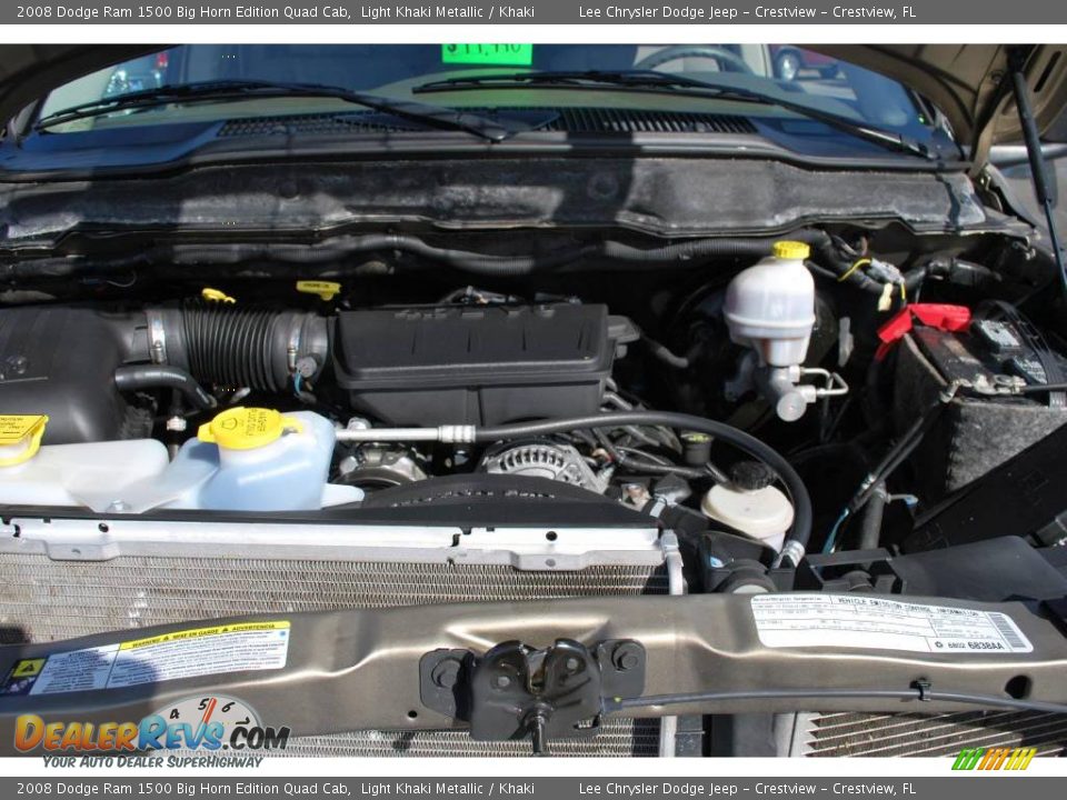 2008 Dodge Ram 1500 Big Horn Edition Quad Cab Light Khaki Metallic / Khaki Photo #27