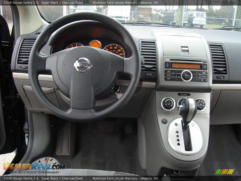 2008 Nissan Sentra 2.0 Super Black / Charcoal/Steel Photo #16