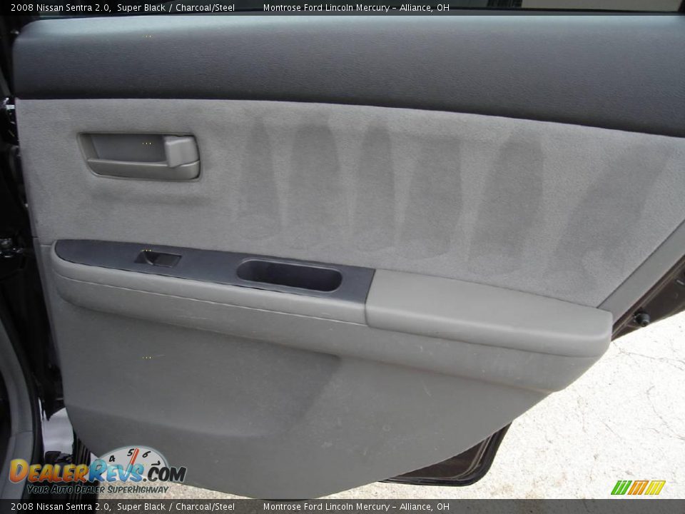 2008 Nissan Sentra 2.0 Super Black / Charcoal/Steel Photo #17