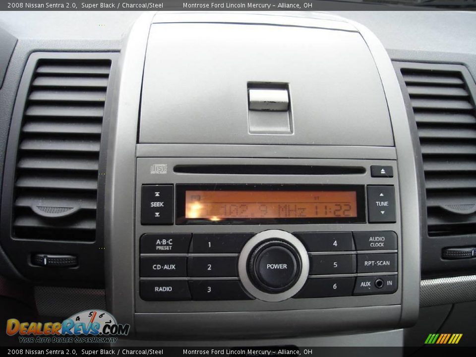 2008 Nissan Sentra 2.0 Super Black / Charcoal/Steel Photo #27