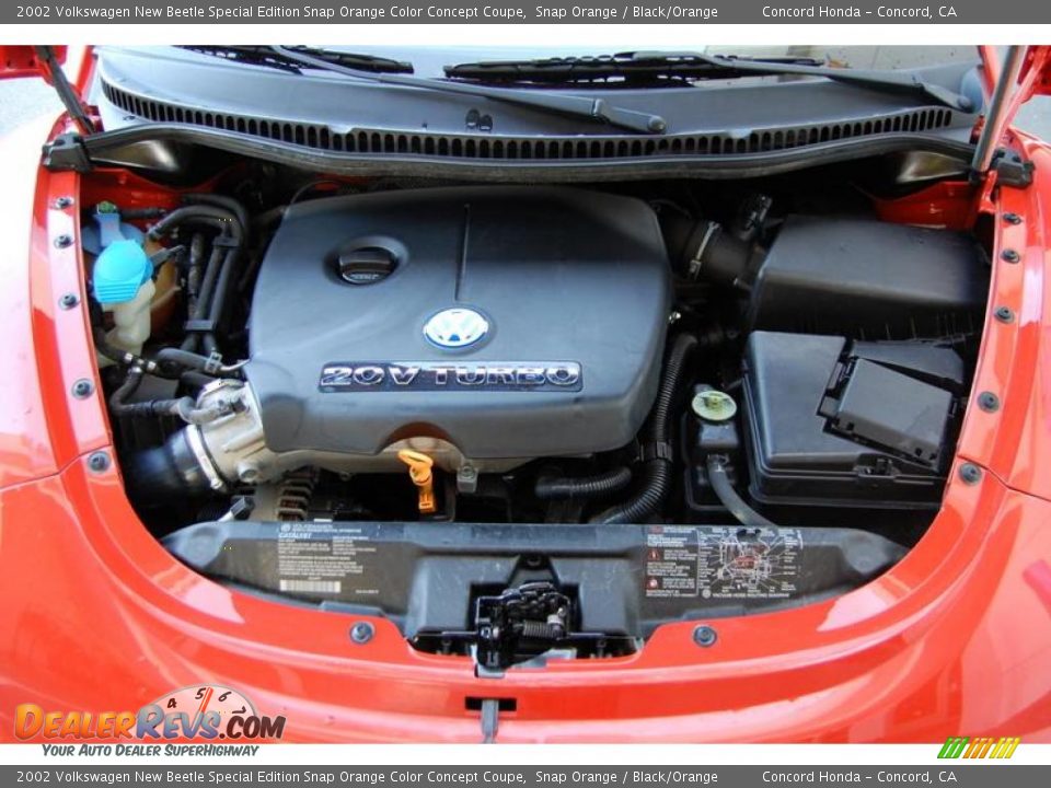 2002 Volkswagen New Beetle Special Edition Snap Orange Color Concept Coupe Snap Orange / Black/Orange Photo #9