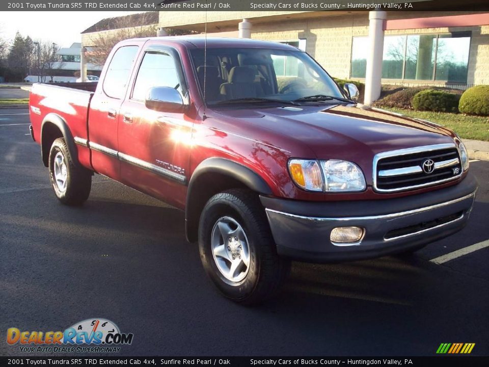 2001 Toyota Tundra SR5 TRD Extended Cab 4x4 Sunfire Red Pearl / Oak Photo #1