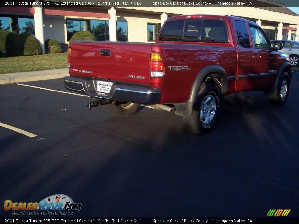 2001 Toyota Tundra SR5 TRD Extended Cab 4x4 Sunfire Red Pearl / Oak Photo #6