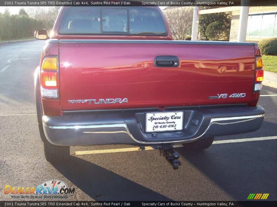 2001 Toyota Tundra SR5 TRD Extended Cab 4x4 Sunfire Red Pearl / Oak Photo #9