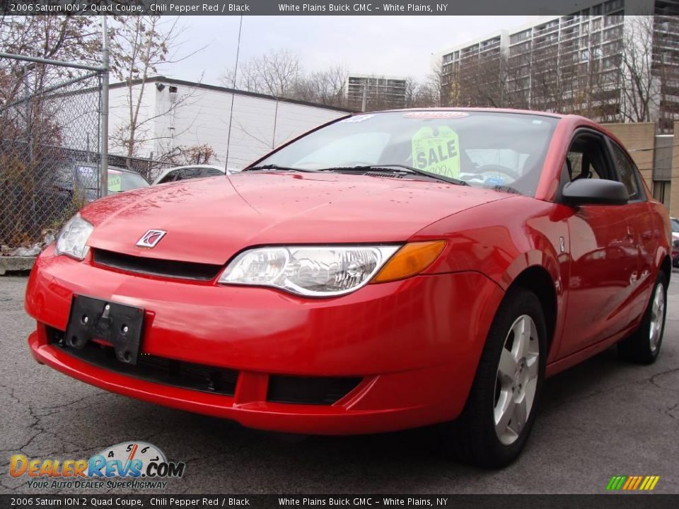 2006 Saturn ION 2 Quad Coupe Chili Pepper Red / Black Photo #1