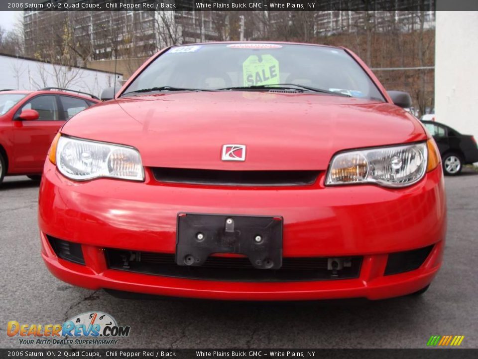 2006 Saturn ION 2 Quad Coupe Chili Pepper Red / Black Photo #2