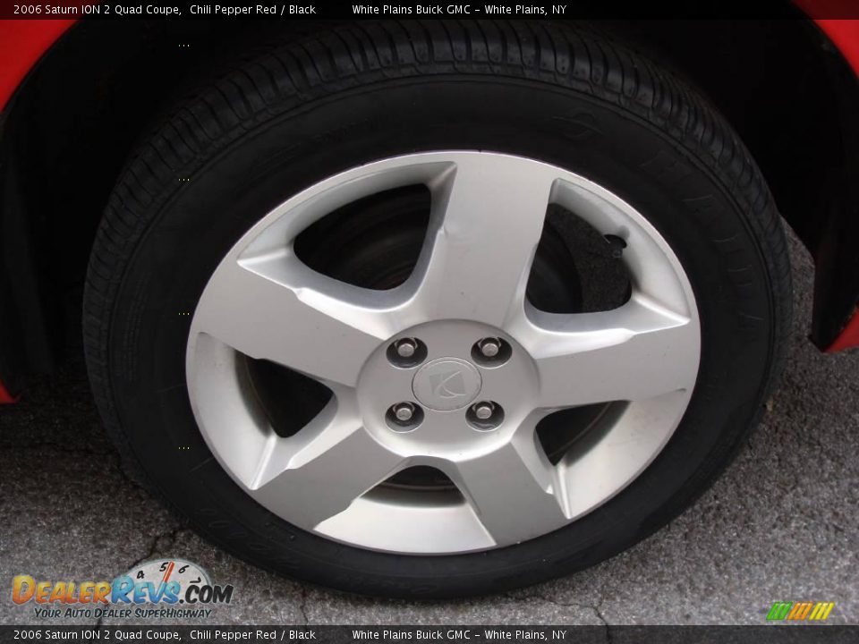 2006 Saturn ION 2 Quad Coupe Chili Pepper Red / Black Photo #7