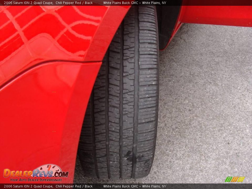 2006 Saturn ION 2 Quad Coupe Chili Pepper Red / Black Photo #8