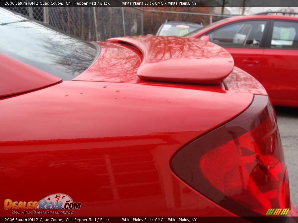 2006 Saturn ION 2 Quad Coupe Chili Pepper Red / Black Photo #9