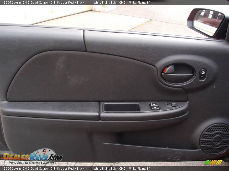 2006 Saturn ION 2 Quad Coupe Chili Pepper Red / Black Photo #10