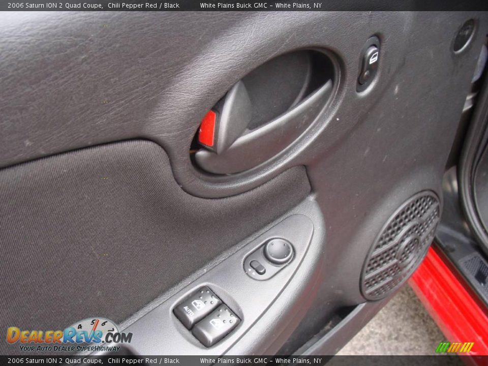 2006 Saturn ION 2 Quad Coupe Chili Pepper Red / Black Photo #11