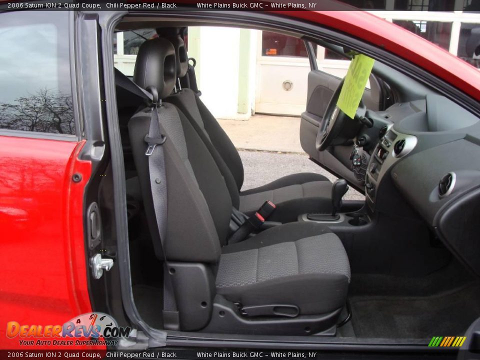 2006 Saturn ION 2 Quad Coupe Chili Pepper Red / Black Photo #15