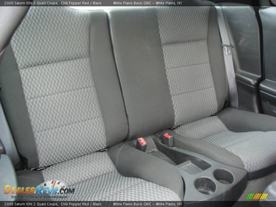 2006 Saturn ION 2 Quad Coupe Chili Pepper Red / Black Photo #16