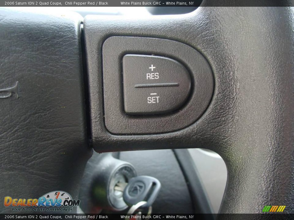 2006 Saturn ION 2 Quad Coupe Chili Pepper Red / Black Photo #20
