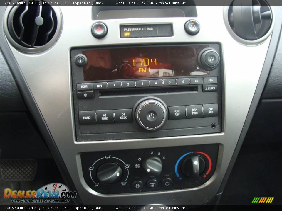 2006 Saturn ION 2 Quad Coupe Chili Pepper Red / Black Photo #23
