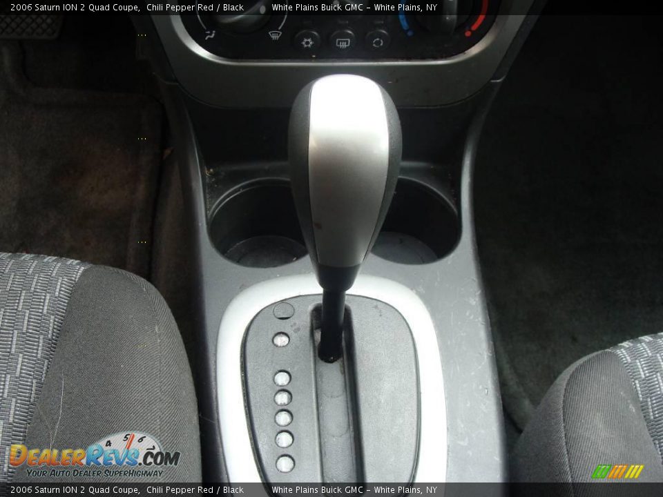 2006 Saturn ION 2 Quad Coupe Chili Pepper Red / Black Photo #24