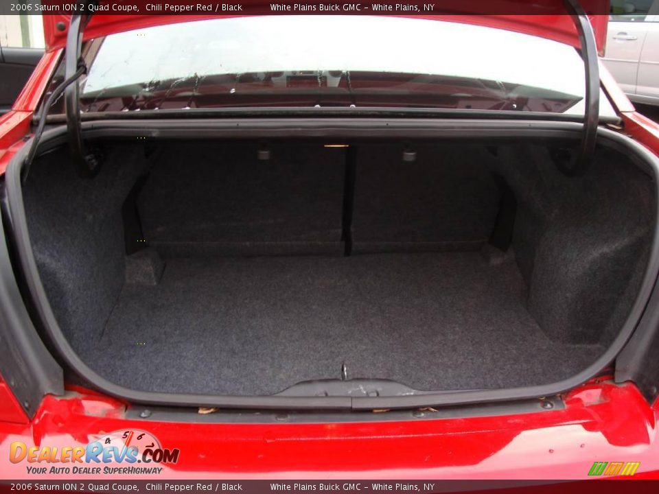 2006 Saturn ION 2 Quad Coupe Chili Pepper Red / Black Photo #26