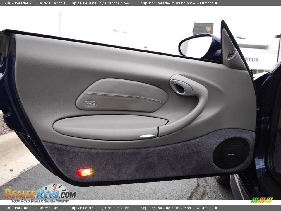 2002 Porsche 911 Carrera Cabriolet Lapis Blue Metallic / Graphite Grey Photo #14
