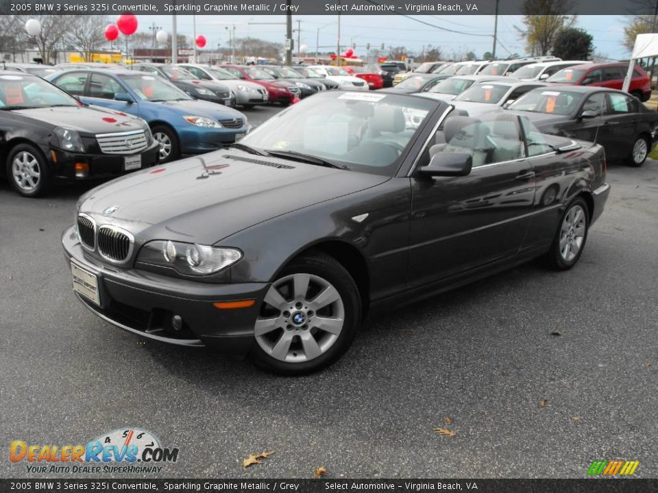 2005 BMW 3 Series 325i Convertible Sparkling Graphite Metallic / Grey Photo #1