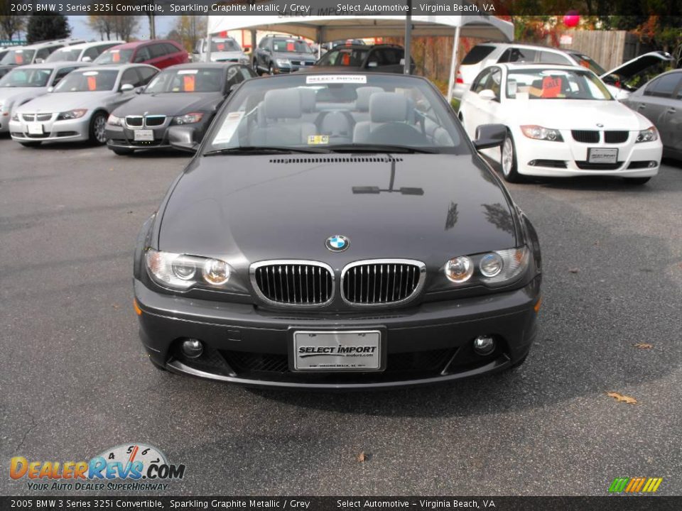 2005 BMW 3 Series 325i Convertible Sparkling Graphite Metallic / Grey Photo #3