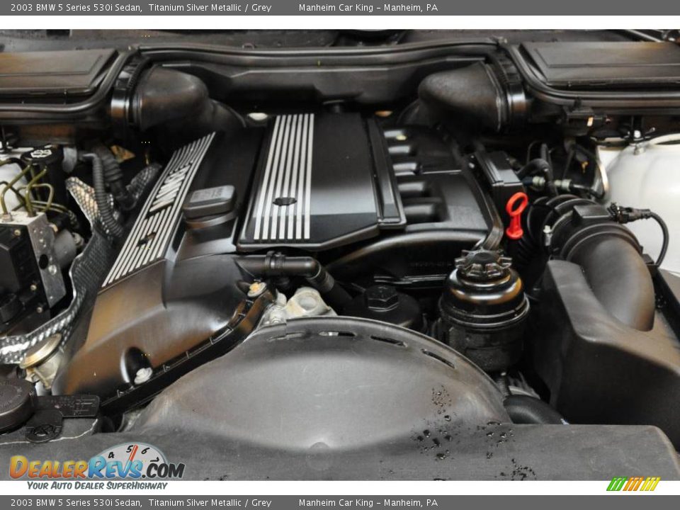 2003 BMW 5 Series 530i Sedan Titanium Silver Metallic / Grey Photo #22