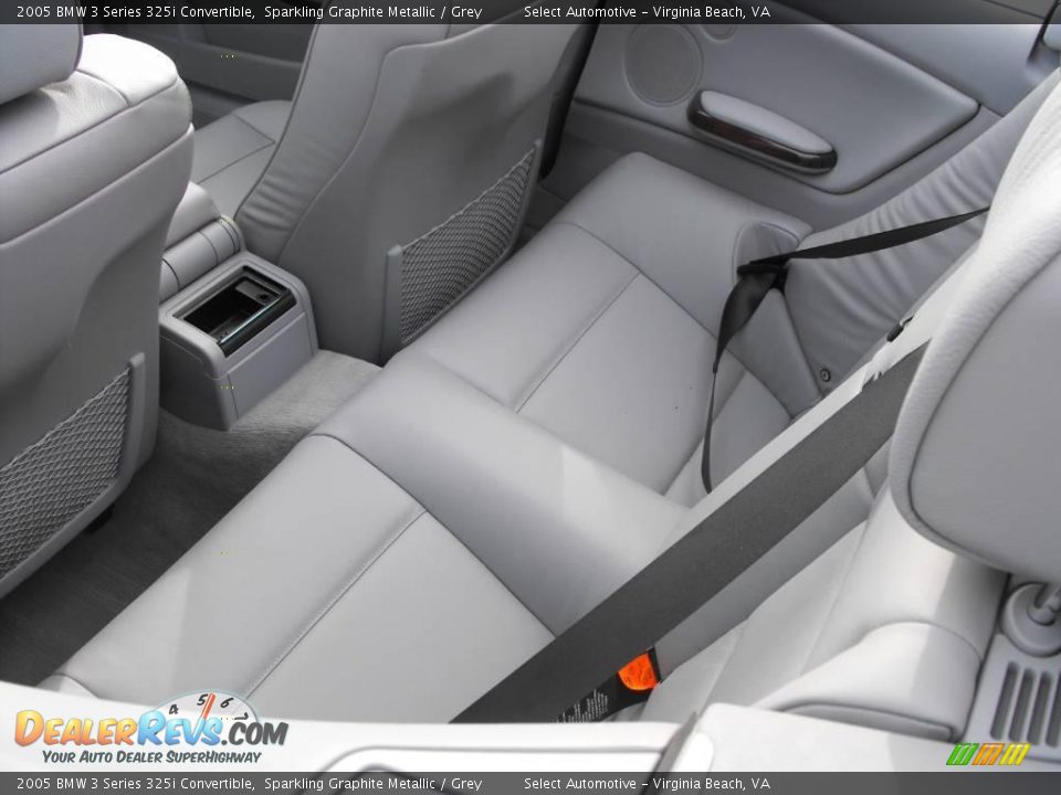 2005 BMW 3 Series 325i Convertible Sparkling Graphite Metallic / Grey Photo #16