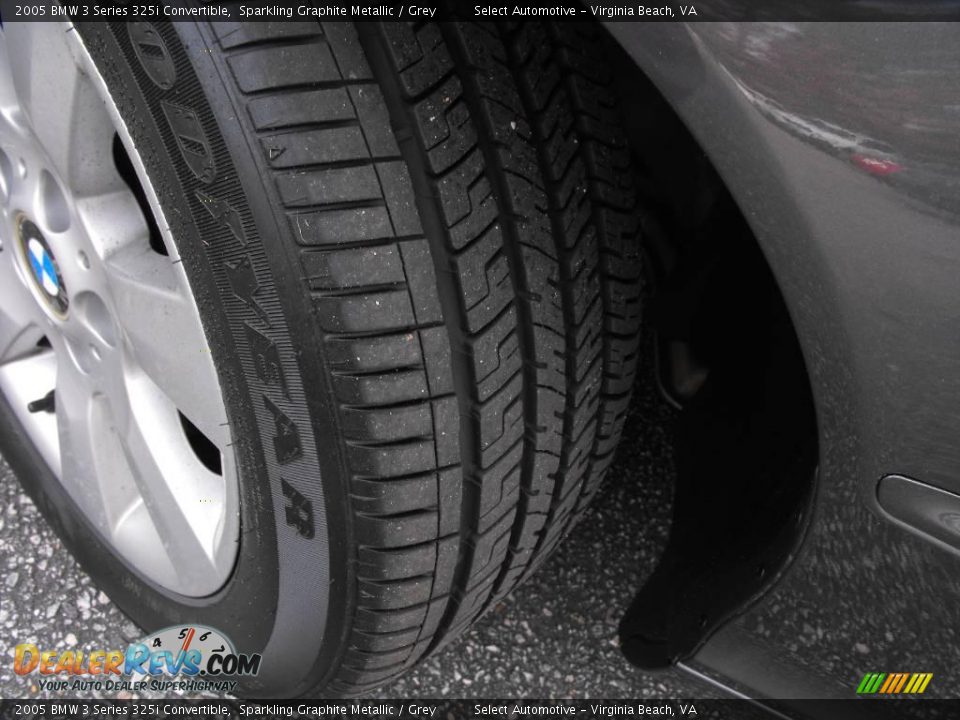 2005 BMW 3 Series 325i Convertible Sparkling Graphite Metallic / Grey Photo #17
