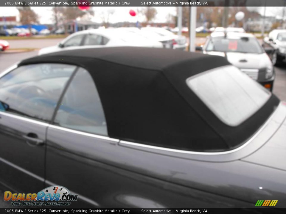2005 BMW 3 Series 325i Convertible Sparkling Graphite Metallic / Grey Photo #18
